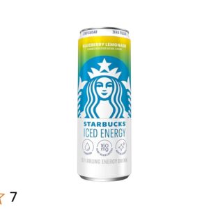 Starbucks, Iced Energy, Zero Sugar, Blueberry Lemonade Flavored, Sparkling Energy Drink