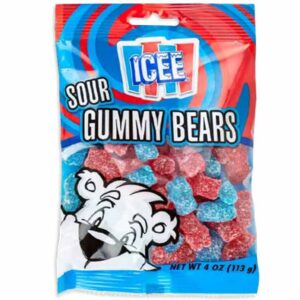 ICEE SOUR GUMMY BEARS - 4 oz