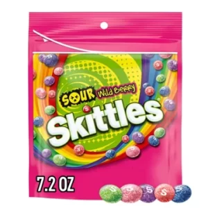 Skittles Sour Wild Berry Chewy Candy - Grab N Go Size, 7.2 oz