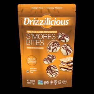 Drizzilicious Bocados de Mini Pastel de Arroz Sabor S'mores, 4 oz