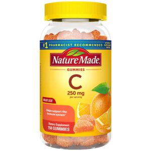 Nature Made Vitamin C Gummies for Immune Support, 250 mg per Serving, 150 Count