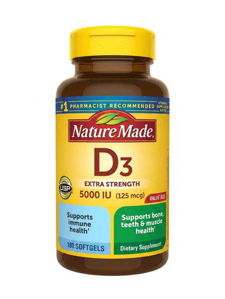Nature Made Vitamin D3 5000 IU Ultra Strength