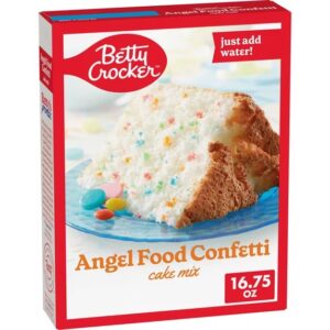Betty Crocker Mezcla para Pastel de Confeti Angel Food, 16.75 oz