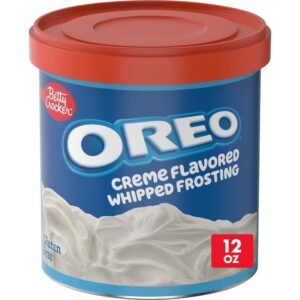 Betty Crocker OREO Glaseado Batido con Sabor a Crema, Glaseado sin Gluten, 12 oz