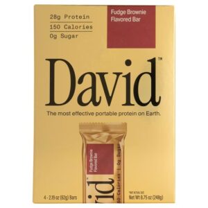 David Barras Altas en Proteína, Brownie de Fudge, 28 G de Proteína