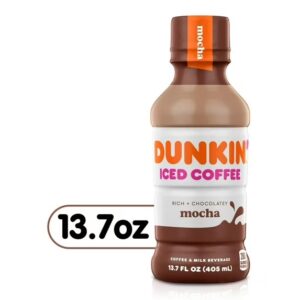 Dunkin' Donuts Mocha Iced Coffee, 13.7 oz