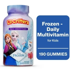 L'il Critters Frozen Daily Multivitamin for Children 2+ Years with 11 Essential Nutrients, Supports Immune System and Growth