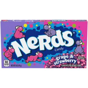NERDS Candy, Grape and Strawberry, 5 oz Theater Box