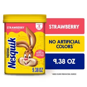 Nestle Nesquik Strawberry Mezcla en Polvo para Bebida Sabor, 9.38 oz