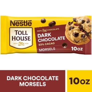 Nestlé Toll House Chispas de Chocolate Oscuro Regulares para Hornear, Bolsa de 10 oz