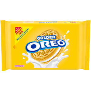 OREO Double Stuf Golden Sandwich Cookies, Family Size, 18.71 oz