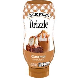 Smucker's Drizzle Jarabe con Sabor Artificial a Caramelo, Botella Exprimible de 20 oz