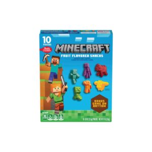 Betty Crocker Minecraft Fruit Flavored Snacks - Pack of 10, 8 oz